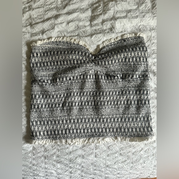 Anthropologie Smocked Sweetheart Tube Top - Picture 2 of 9